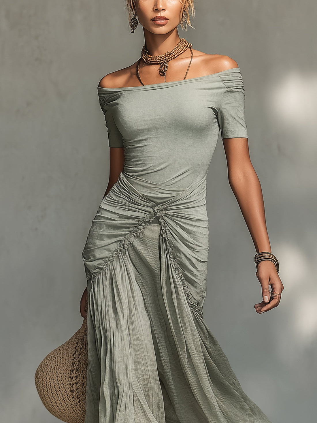 Romina – Vestido Perla Gris
