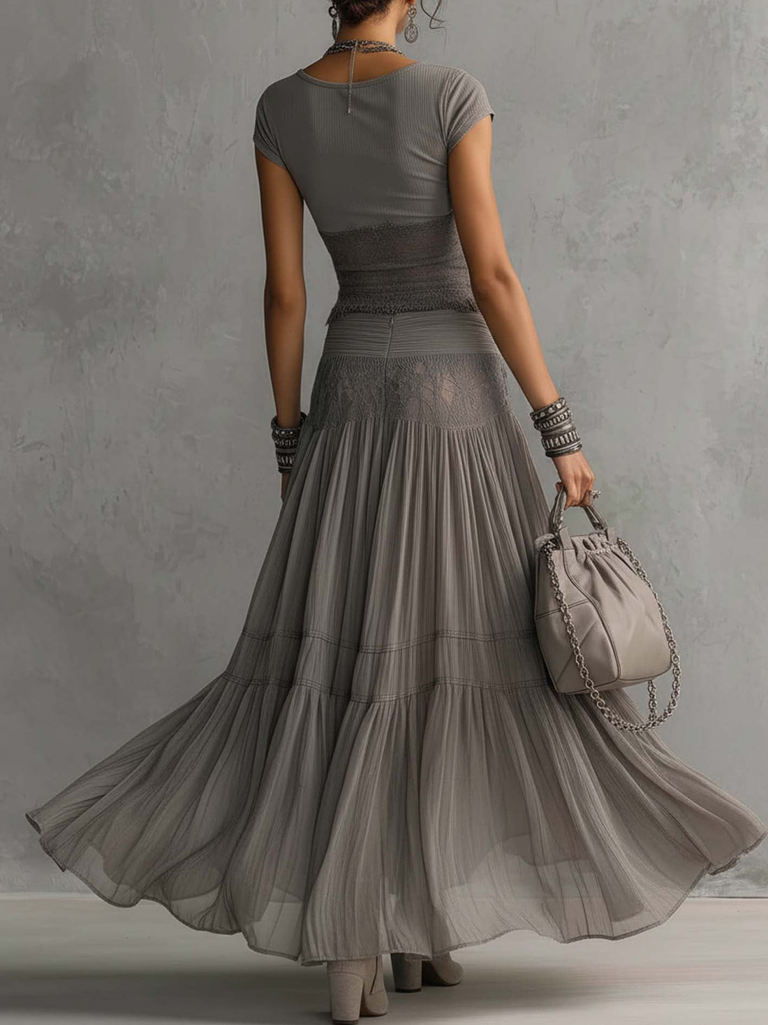 Natalia – Conjunto Glamour Plata