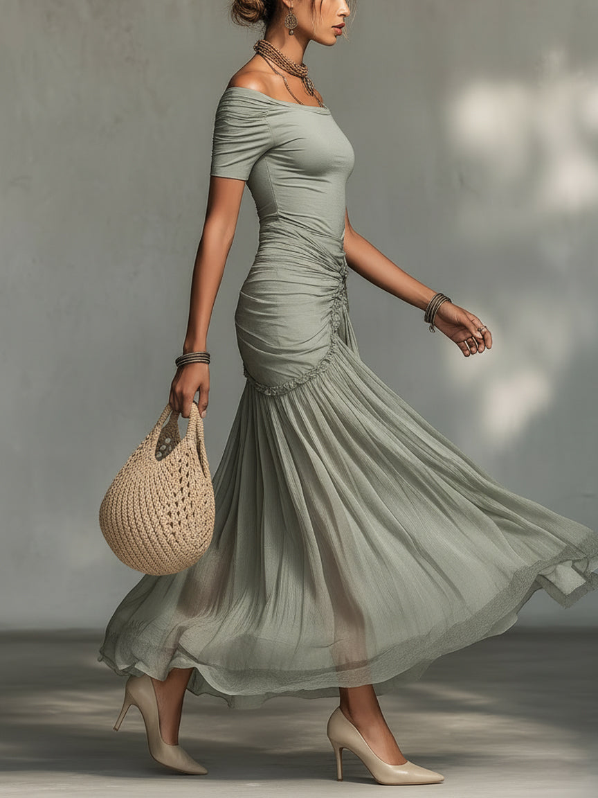 Romina – Vestido Perla Gris