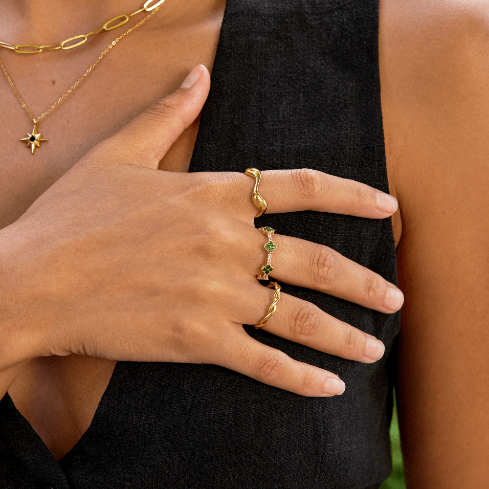Ola – Anillo Oro 18 k
