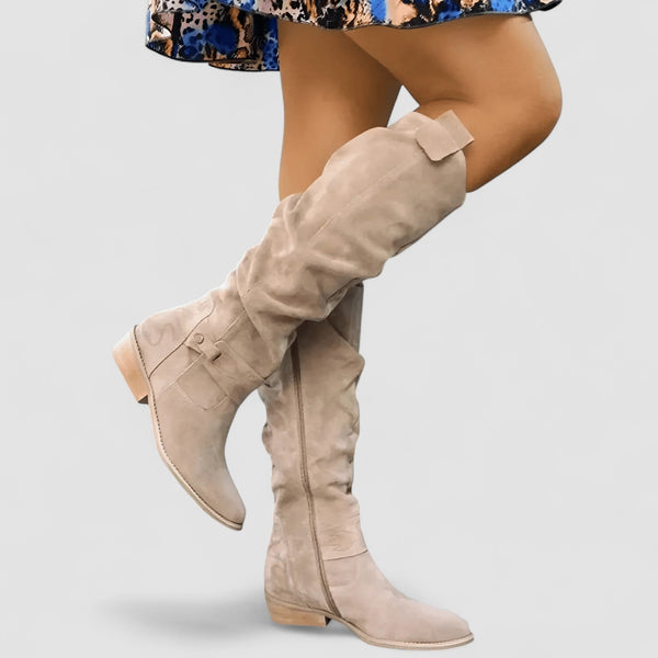 Natascia – Botas Altas Elegantes con Caña Fruncida