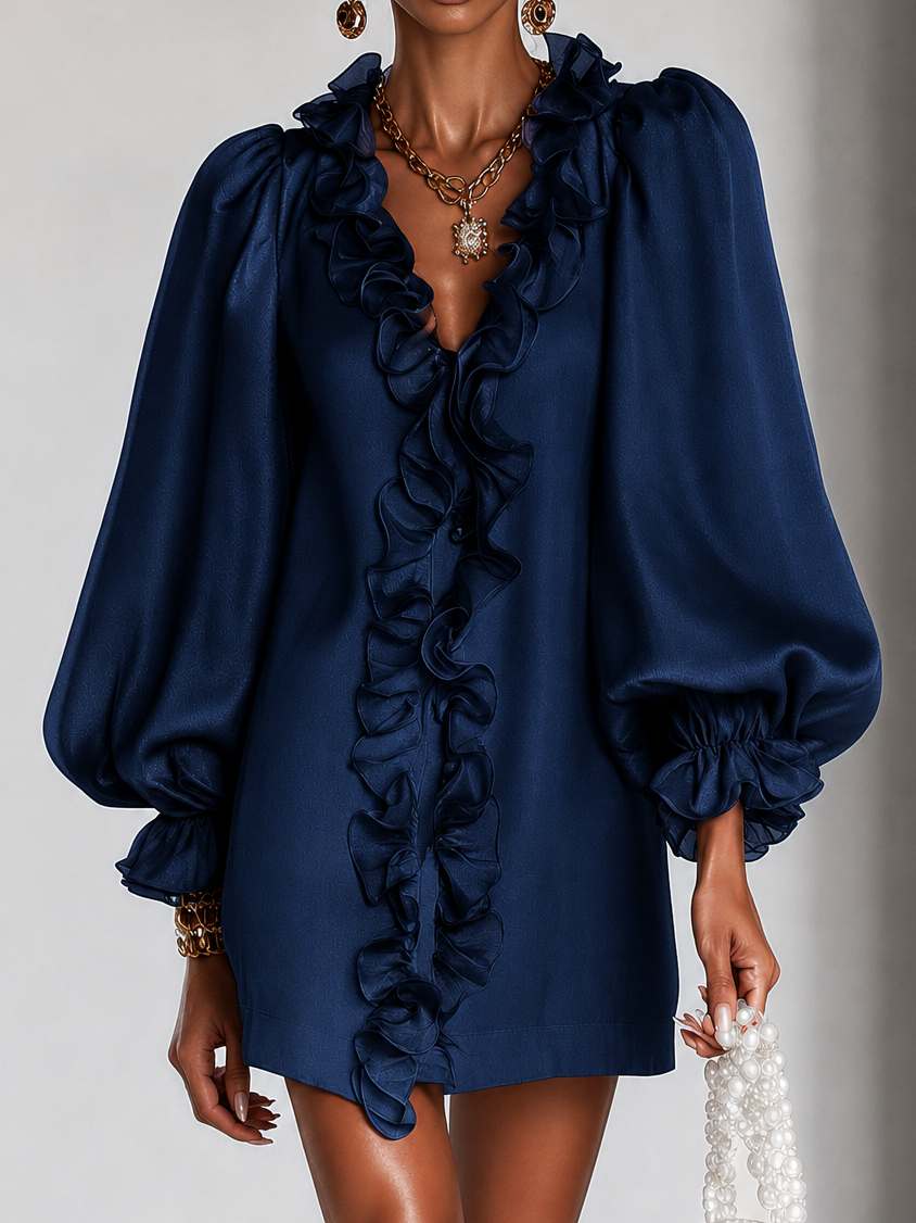 Roberta – Vestido Mini Volante