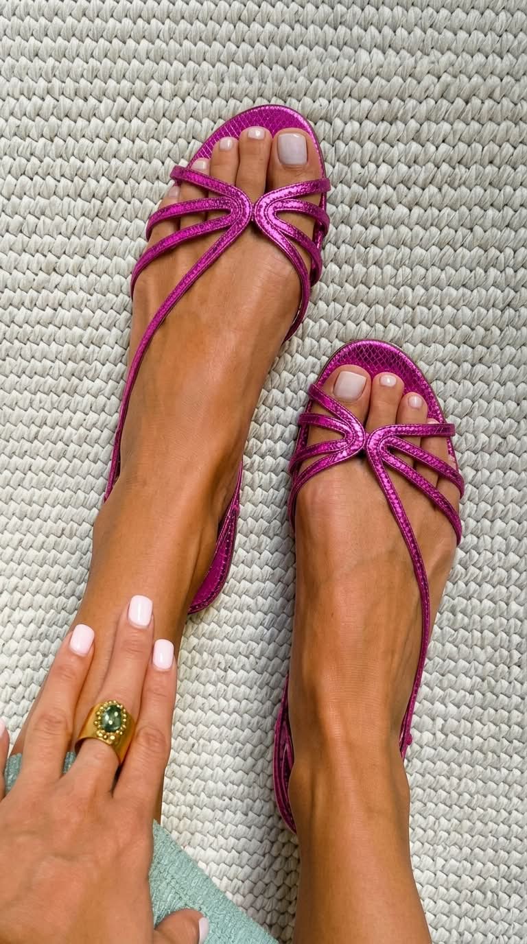 Ginevra – Sandalias Doradas Elegancia Estival