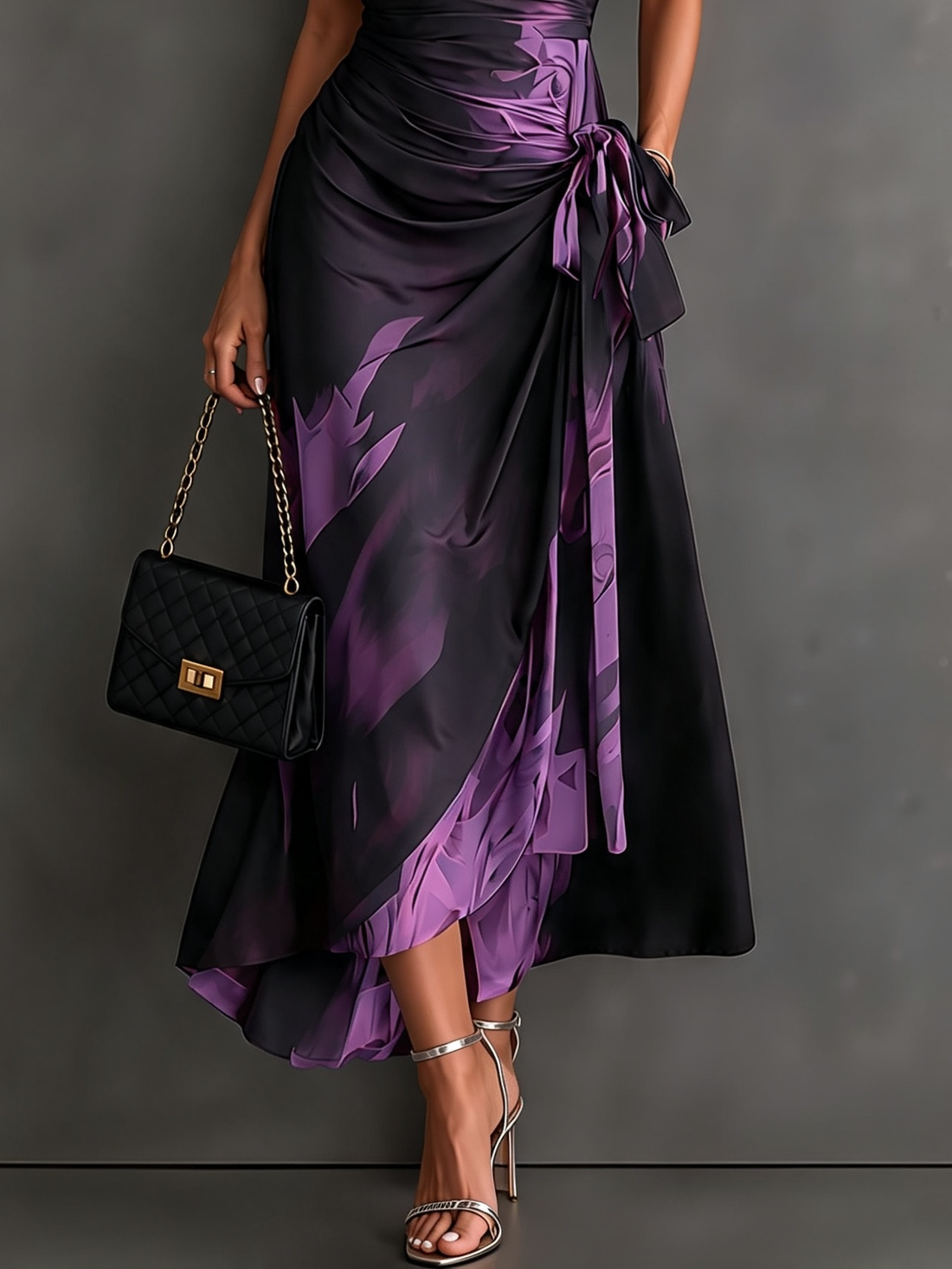 Flavia – Vestido Largo Cruzado