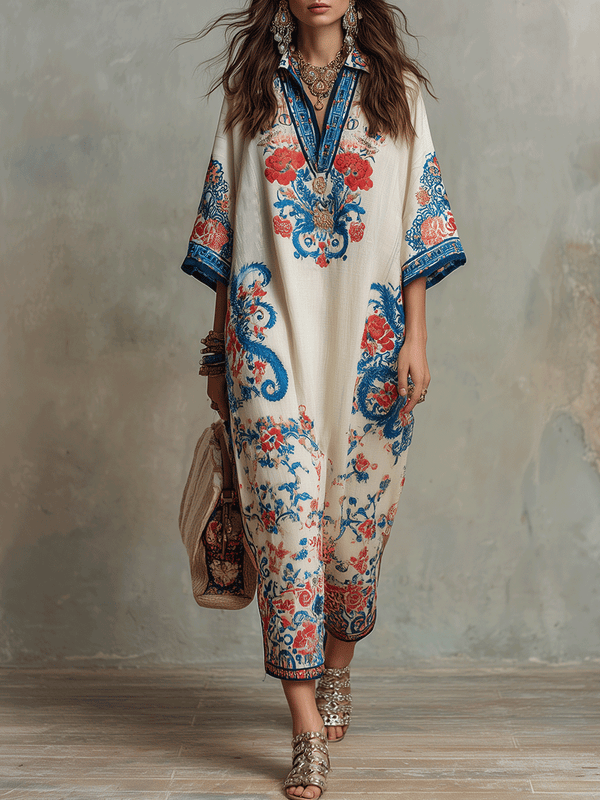 Adele – Vestido Midi Bohemio