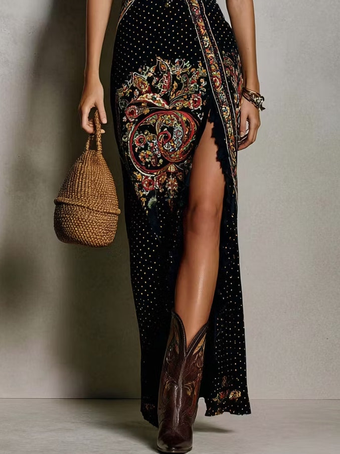 Lorenza – Vestido Maxi Bordado Boho
