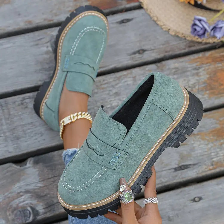 Elsa – Mocasines con Plataforma Estilo College
