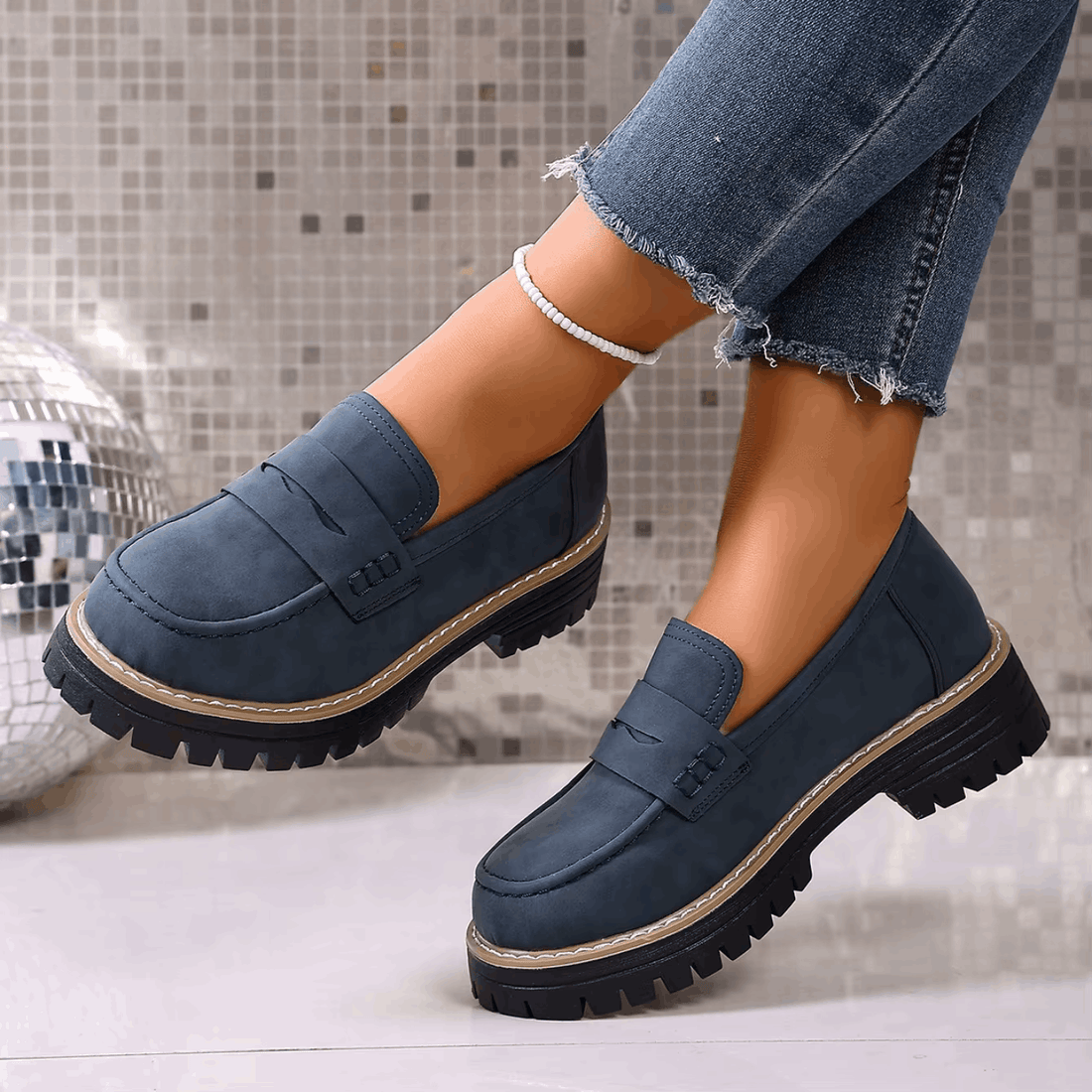 Elsa – Mocasines con Plataforma Estilo College