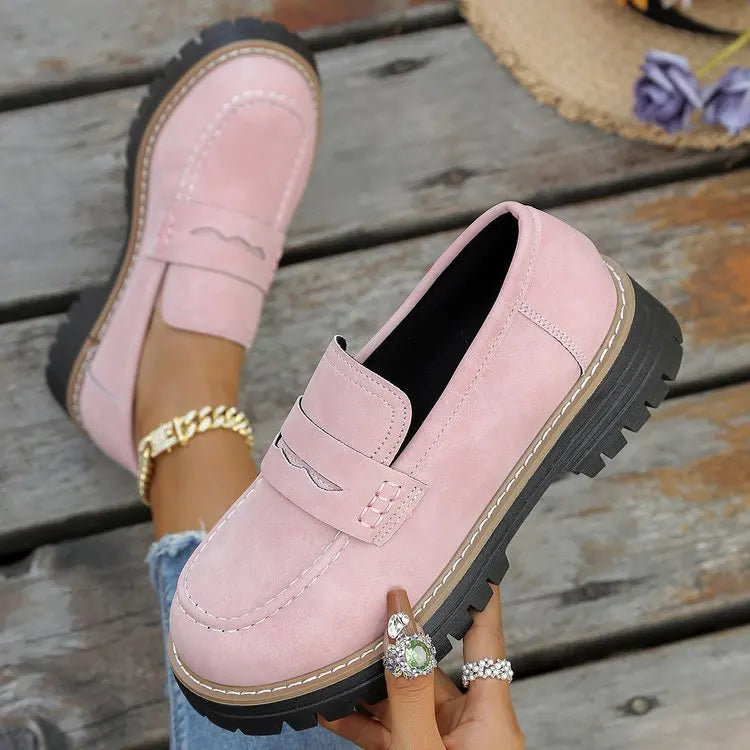 Elsa – Mocasines con Plataforma Estilo College