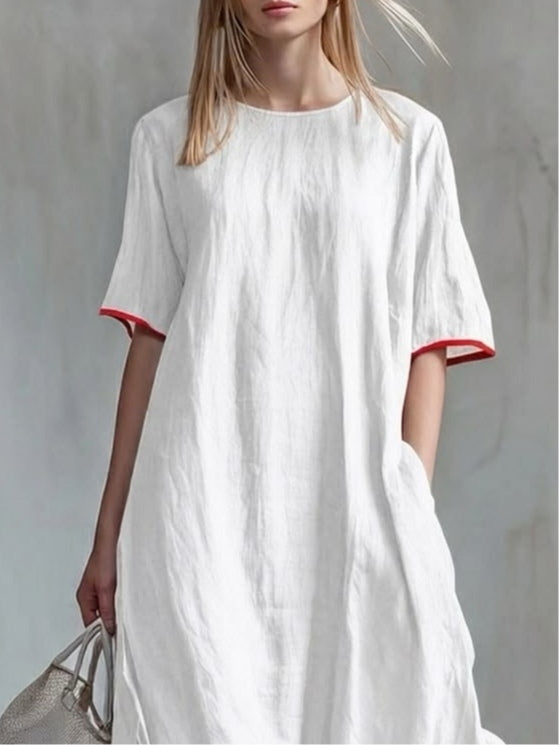 Simona – Vestido Positano Blanco