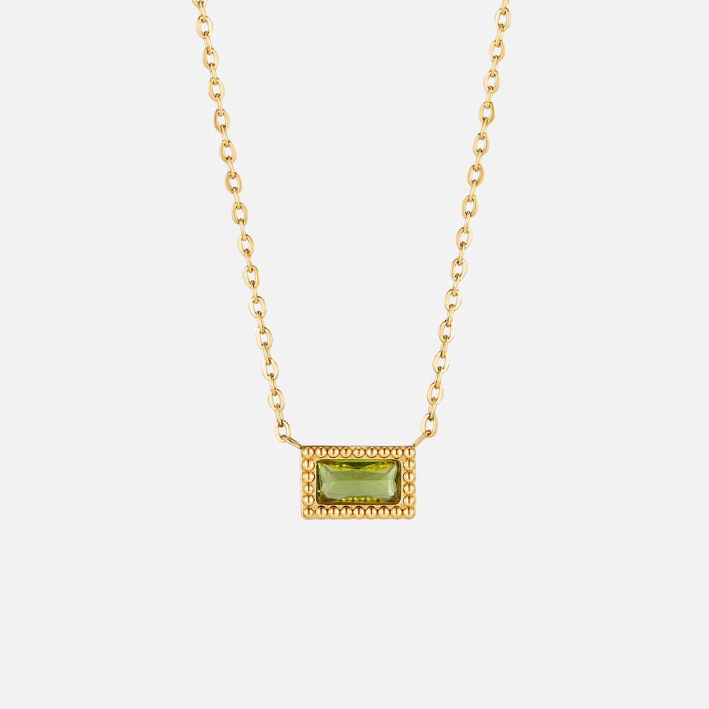 Baguette – Collar con Piedra Natal
