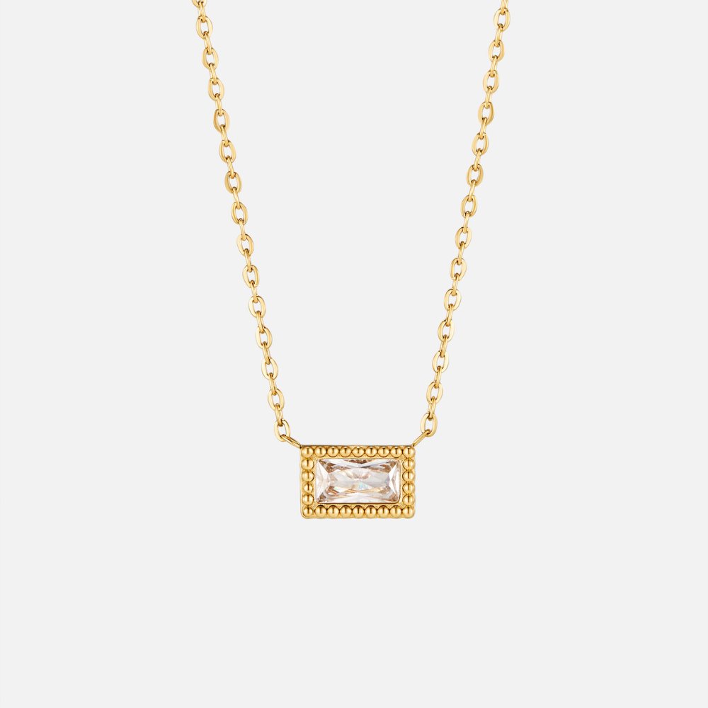 Baguette – Collar con Piedra Natal