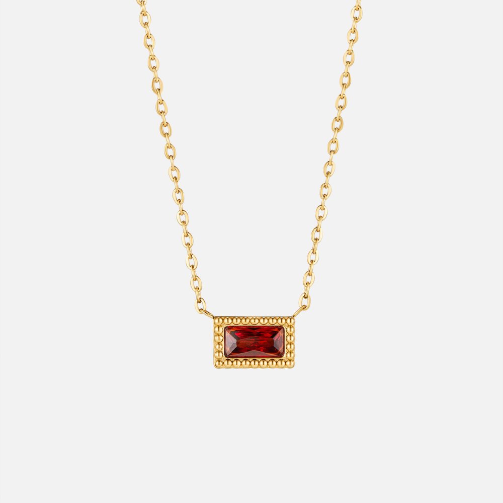 Baguette – Collar con Piedra Natal