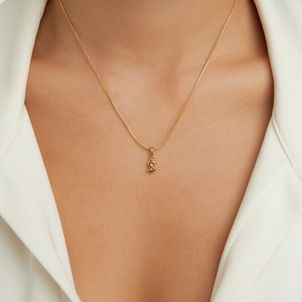 Burbuja – Collar con Inicial