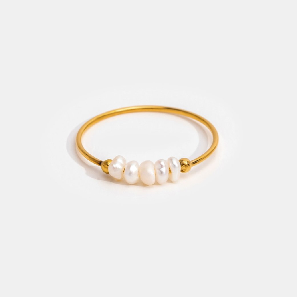 Clásico – Anillo con Perla de Agua Dulce