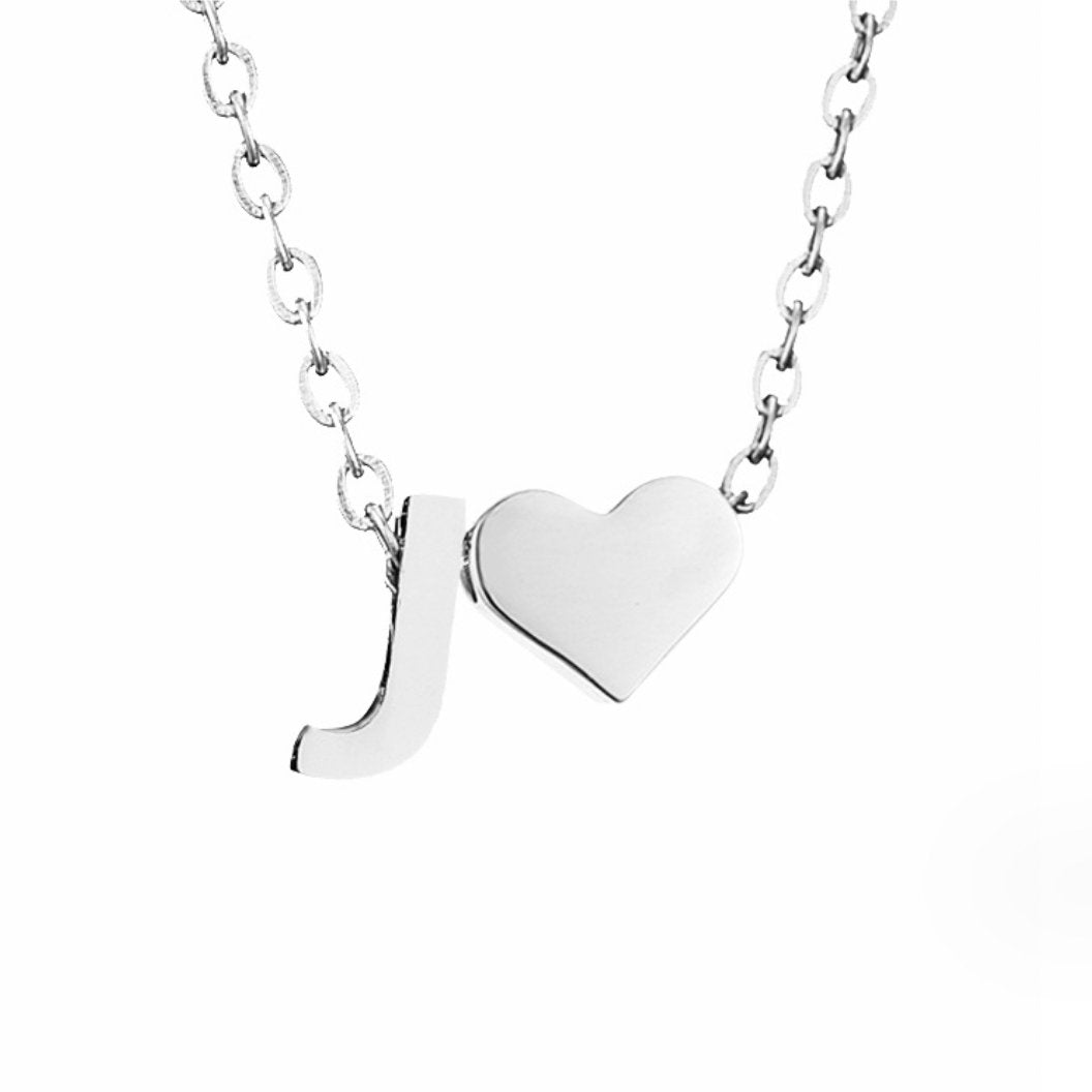 Forever Love – Collar con Inicial Plateado