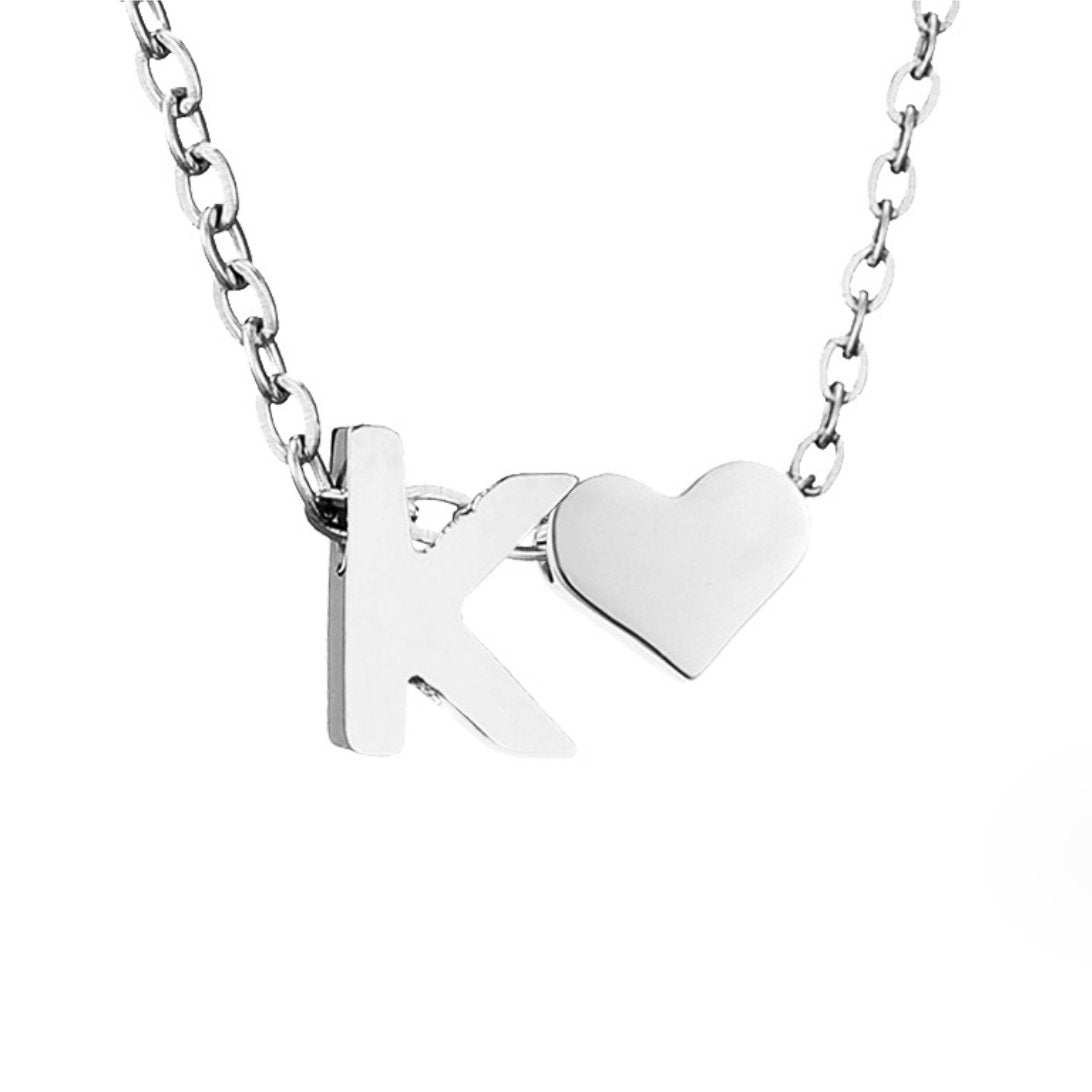 Forever Love – Collar con Inicial Plateado