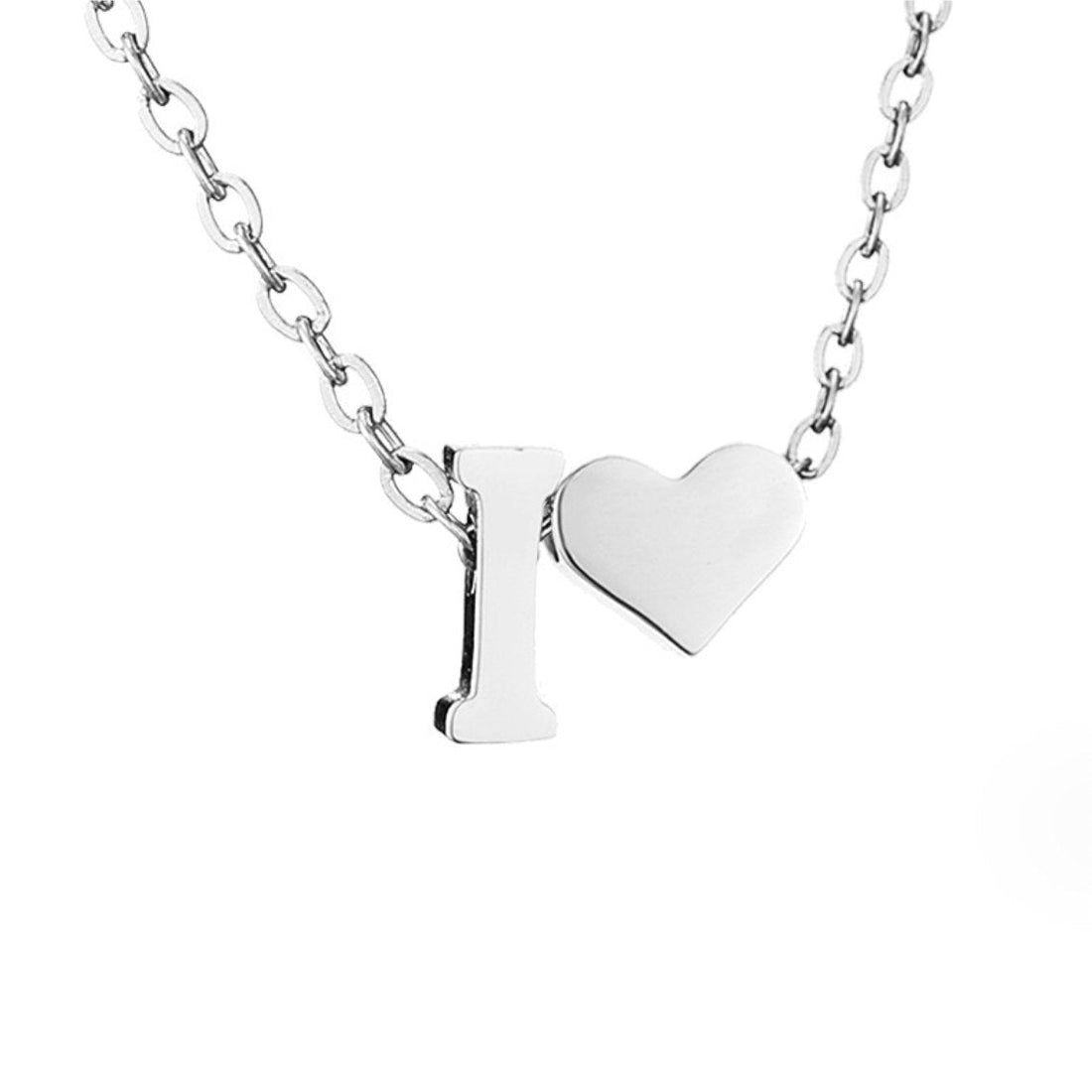 Forever Love – Collar con Inicial Plateado