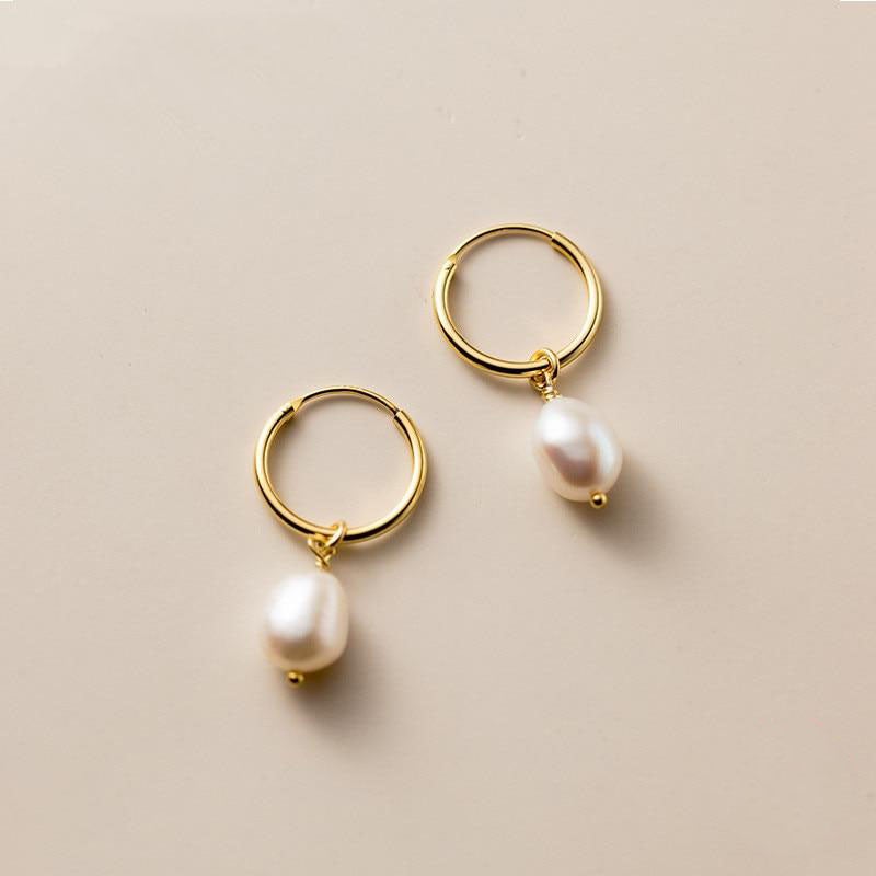 Bella – Aros con Perla de Agua Dulce