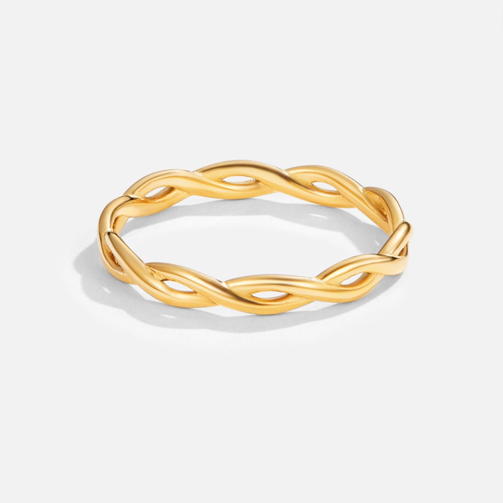 Infinito – Anillo Trenzado Oro 18 k