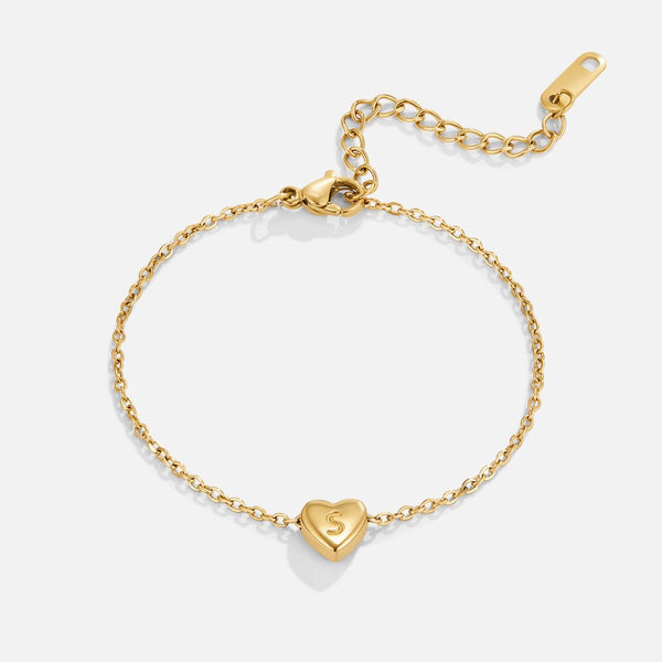 Corazón – Pulsera con Inicial