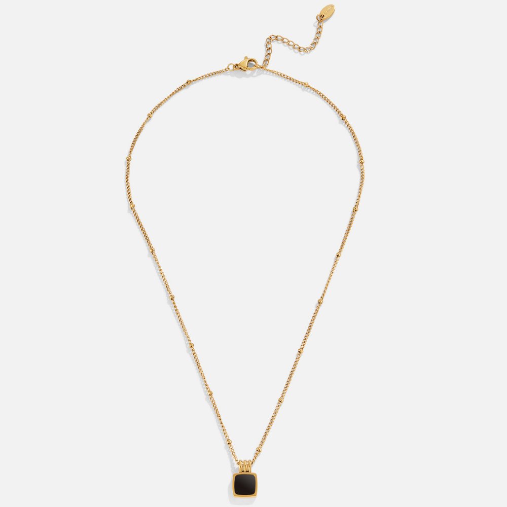 Lucía – Collar con Colgante Negro
