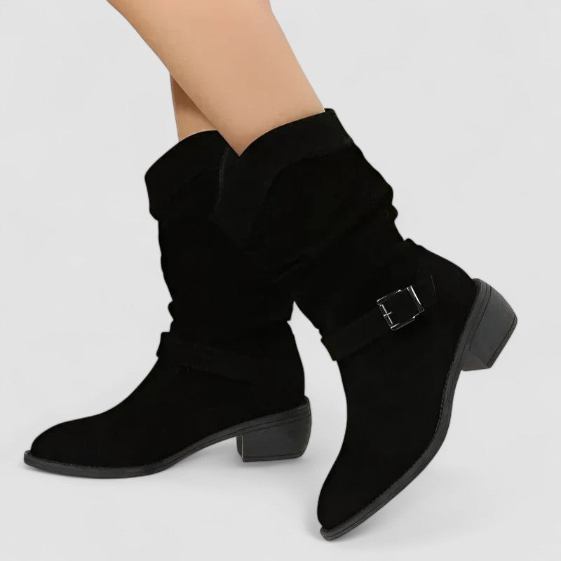 Lucia – Botines Camperos con Caña Fruncida