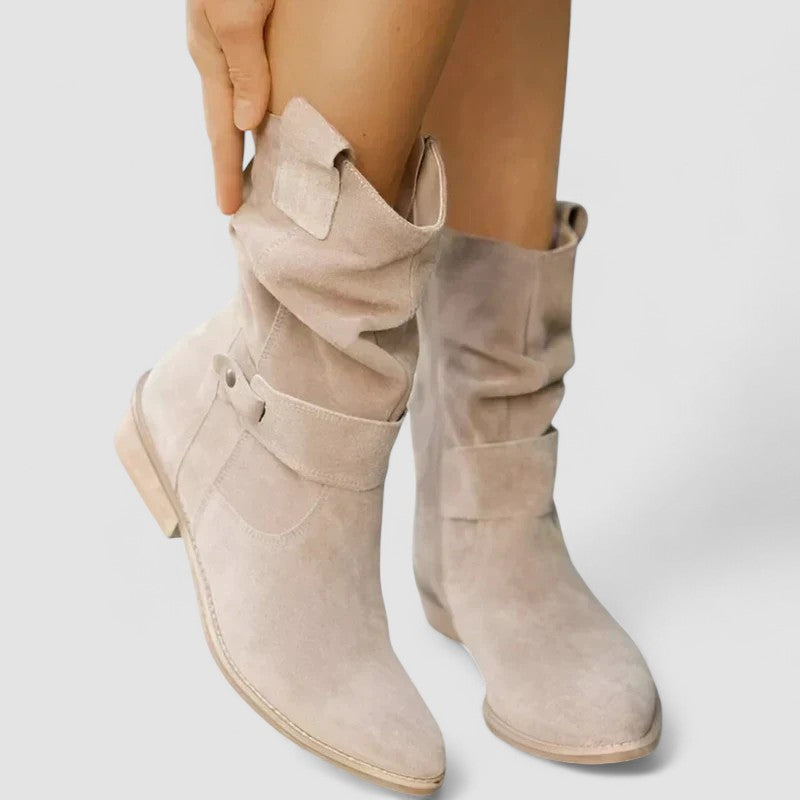 Lucia – Botines Camperos con Caña Fruncida