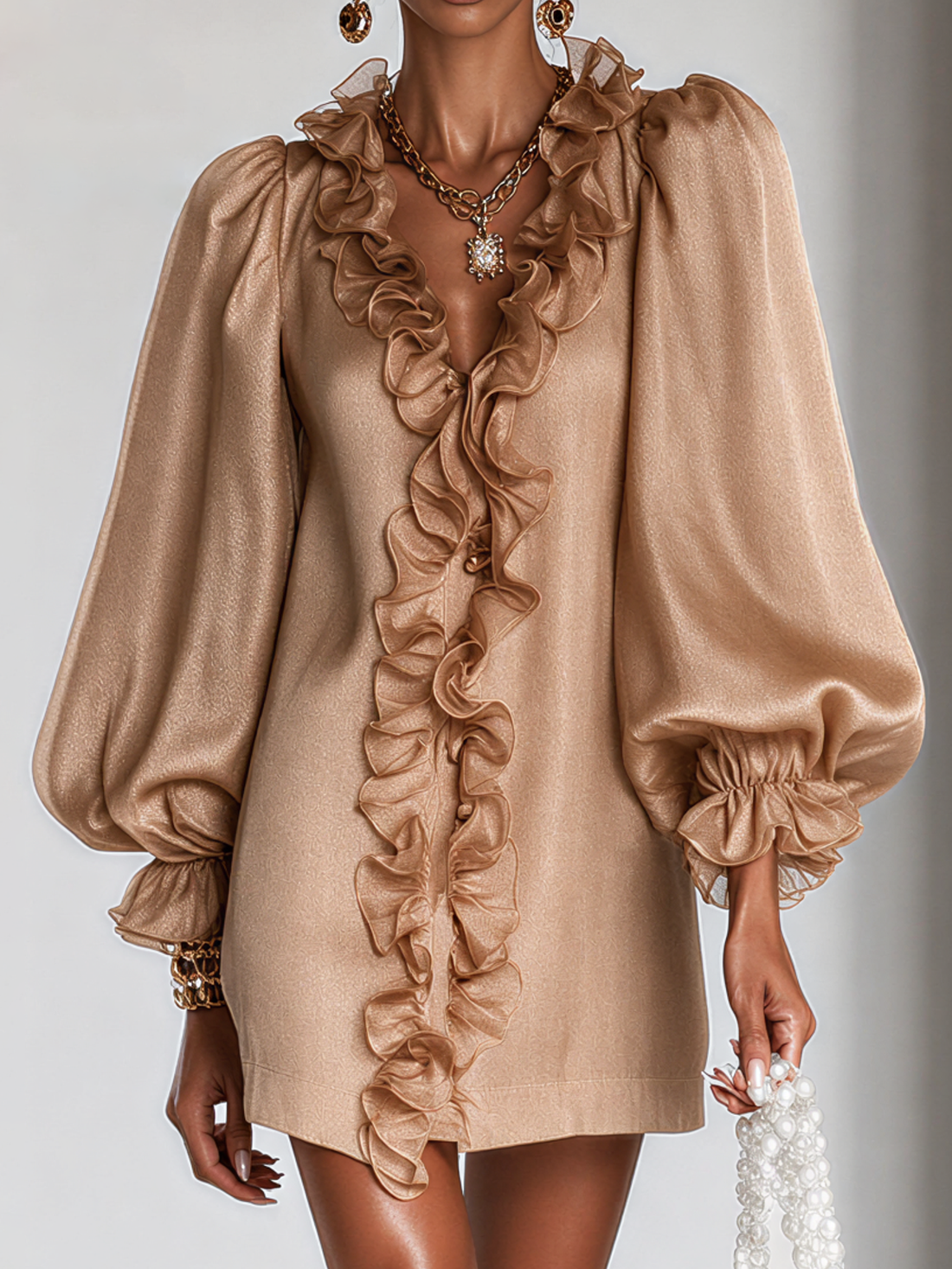 Roberta – Vestido Mini Volante