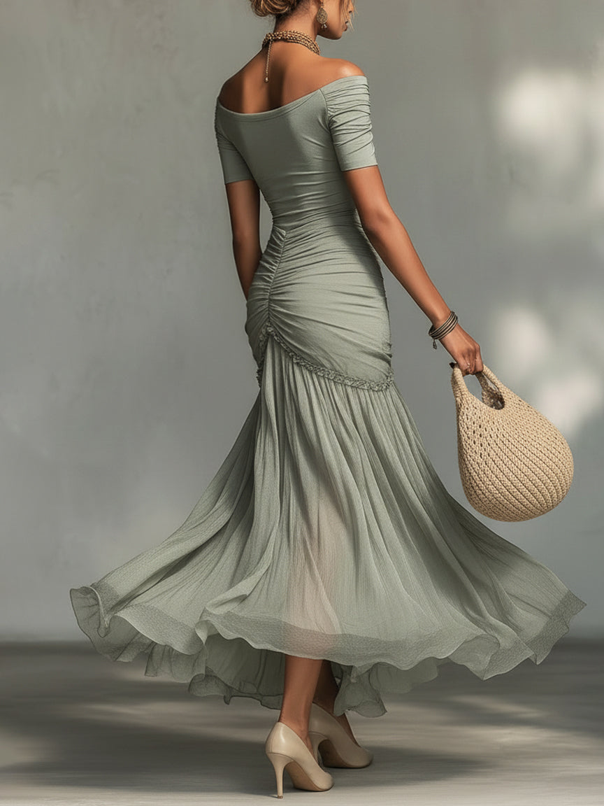 Romina – Vestido Perla Gris
