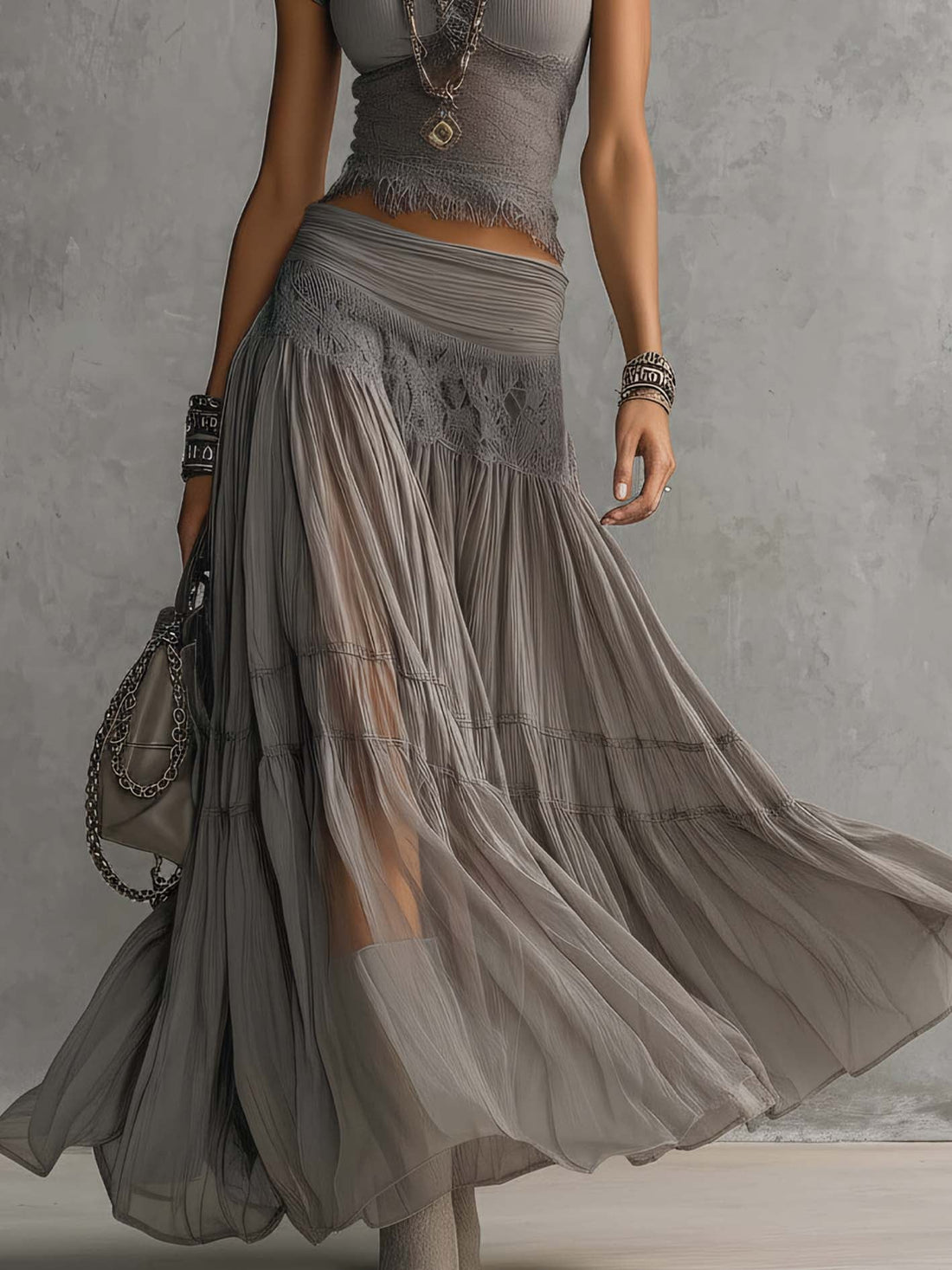 Natalia – Conjunto Glamour Plata
