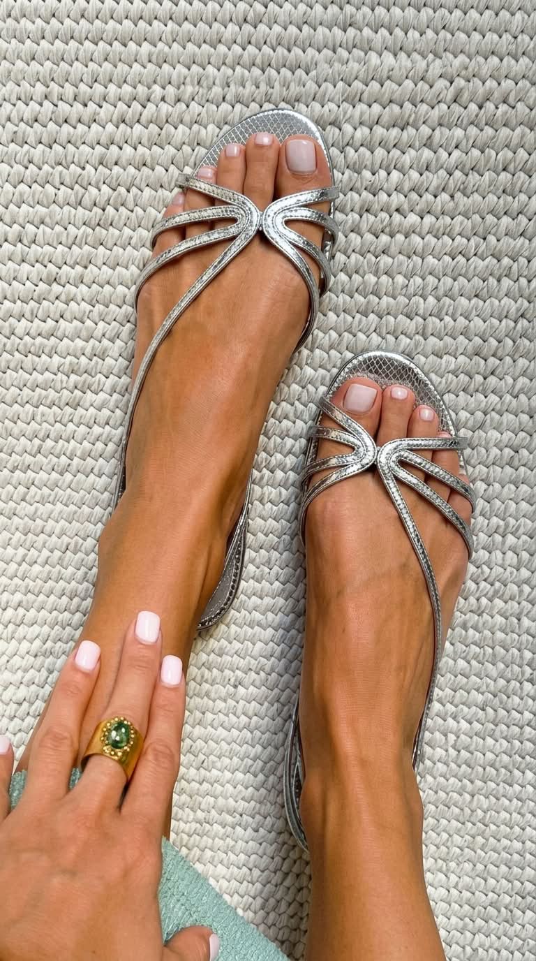 Ginevra – Sandalias Doradas Elegancia Estival