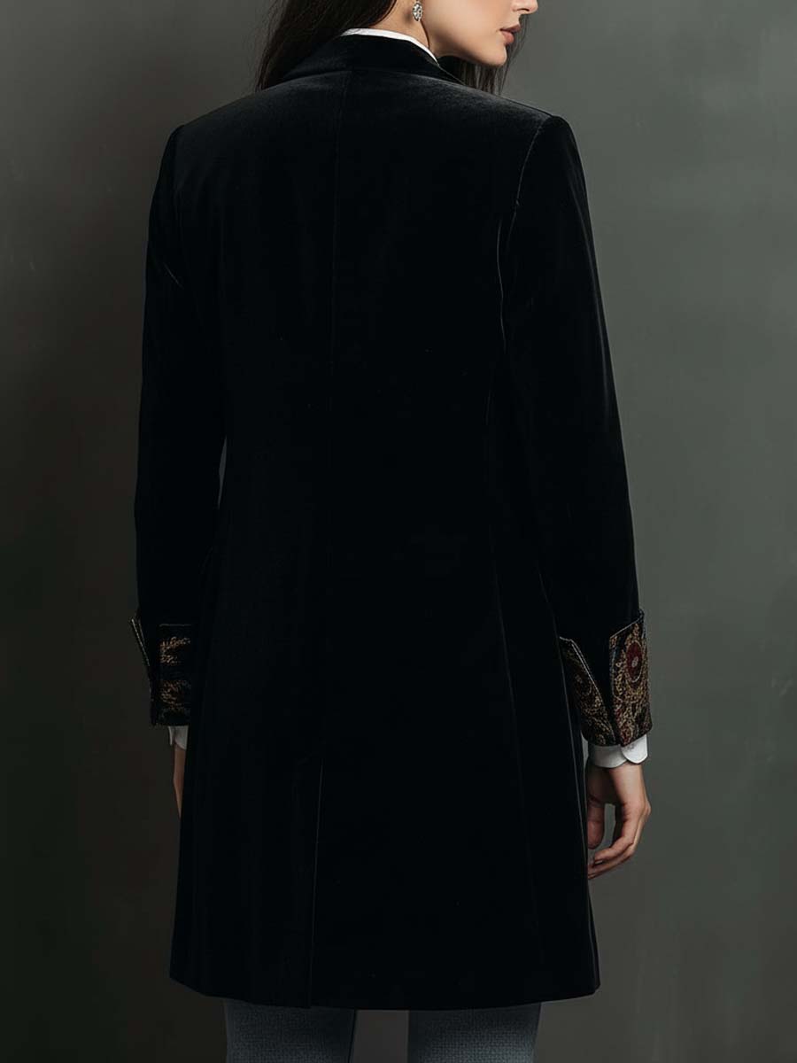 Camilla – Blazer Entallado Barroco Negro