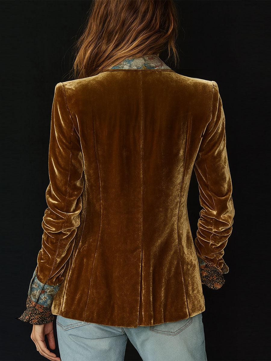 Anna – Blazer Patchwork Floral Vintage