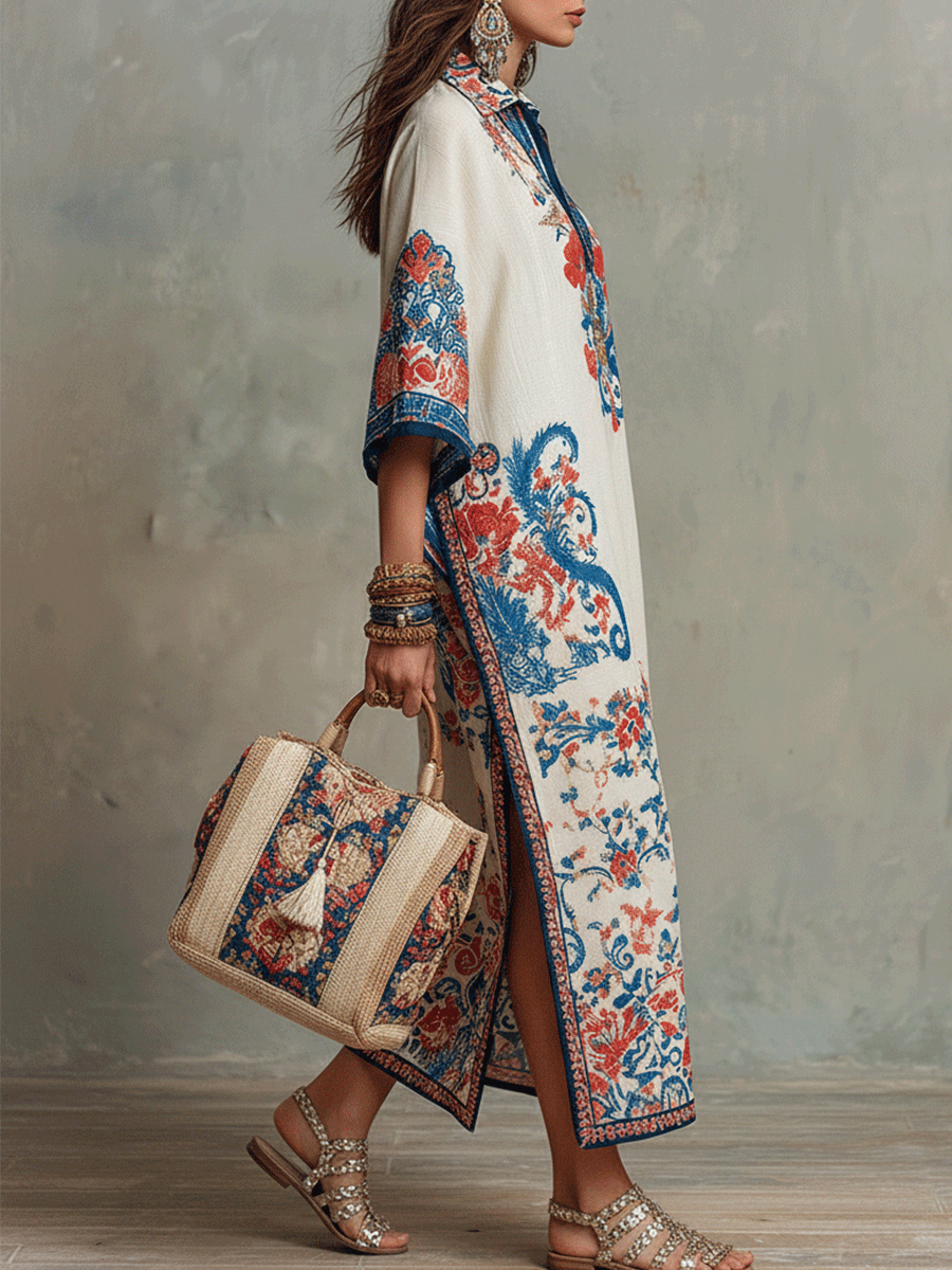 Adele – Vestido Midi Bohemio