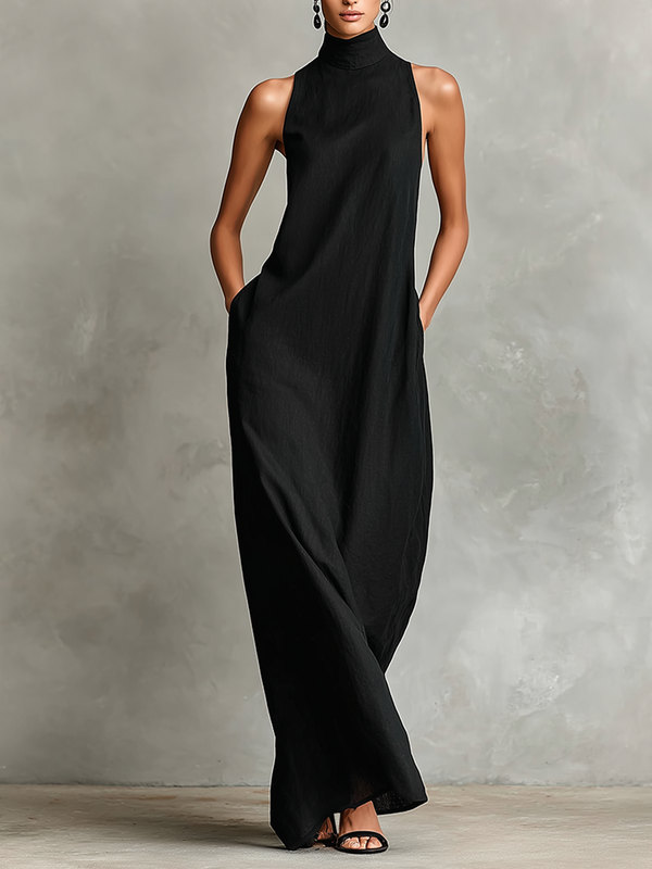 Carola – Vestido Maxi Cuello Alto