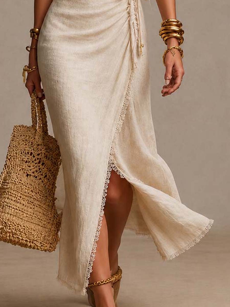 Ludovica – Vestido Midi Drapeado