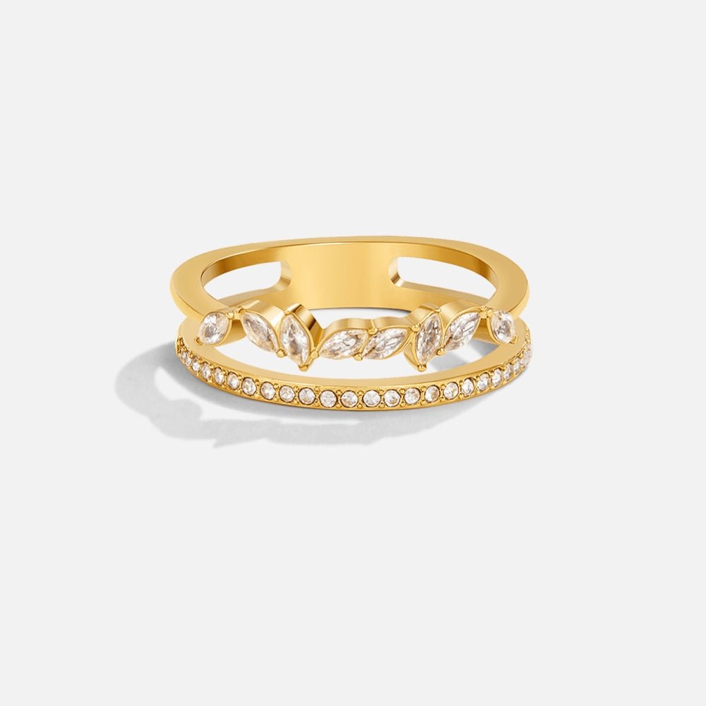 Mía – Anillo de Cristal Oro 18 k