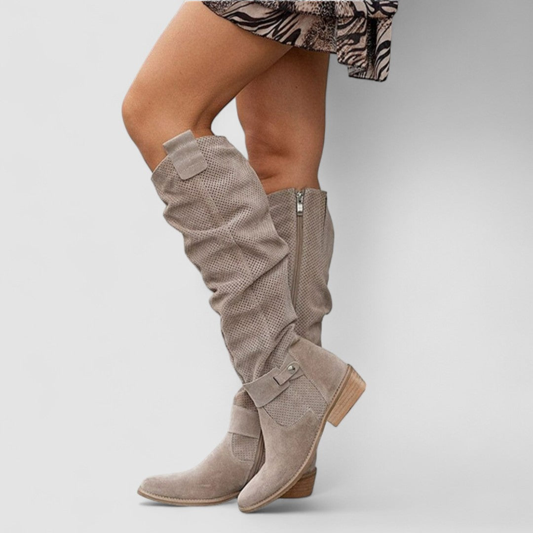 Sara – Botas Altas Camperas de Caña Suave