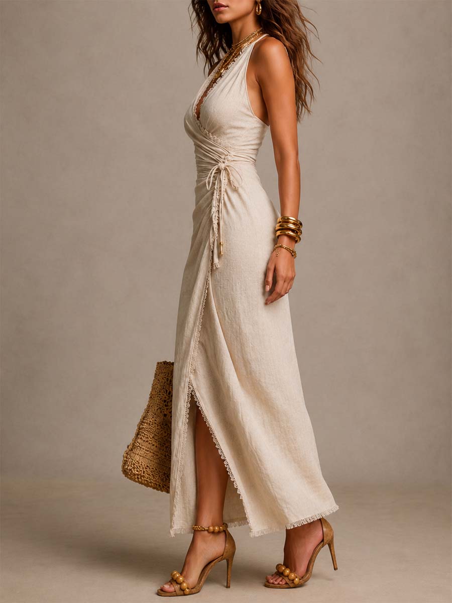 Ludovica – Vestido Midi Drapeado
