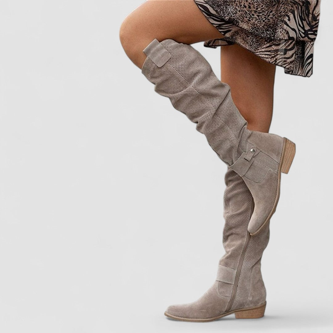 Sara – Botas Altas Camperas de Caña Suave