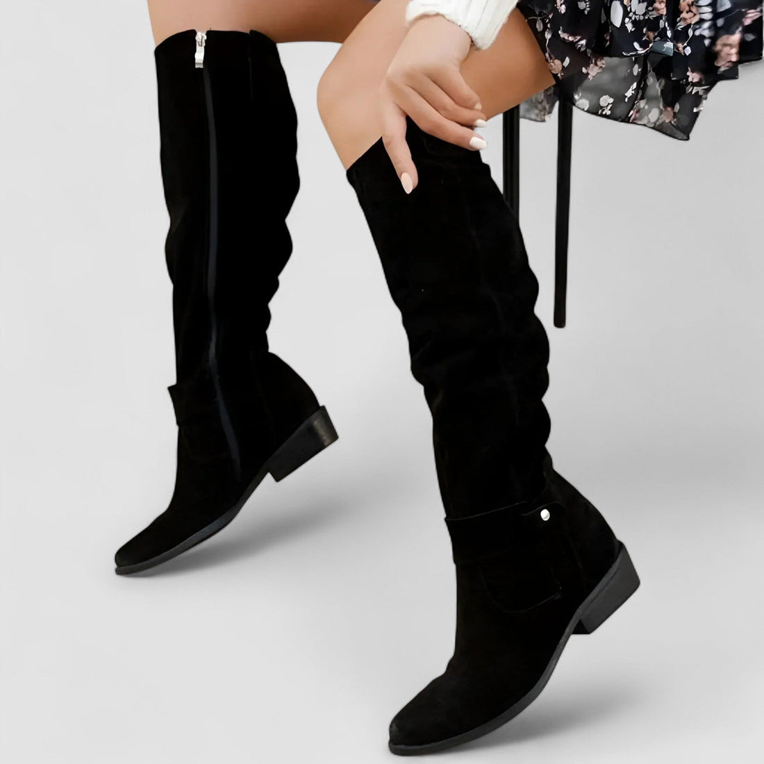 Natascia – Botas Altas Elegantes con Caña Fruncida