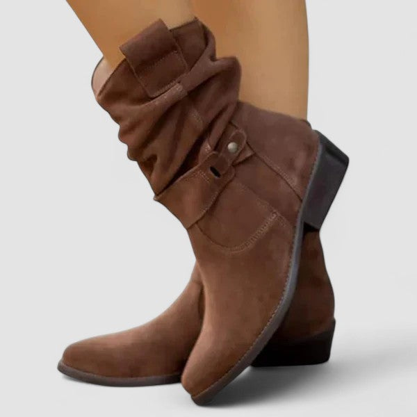 Lucia – Botines Camperos con Caña Fruncida