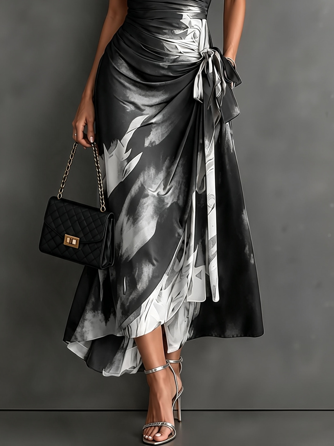 Flavia – Vestido Largo Cruzado