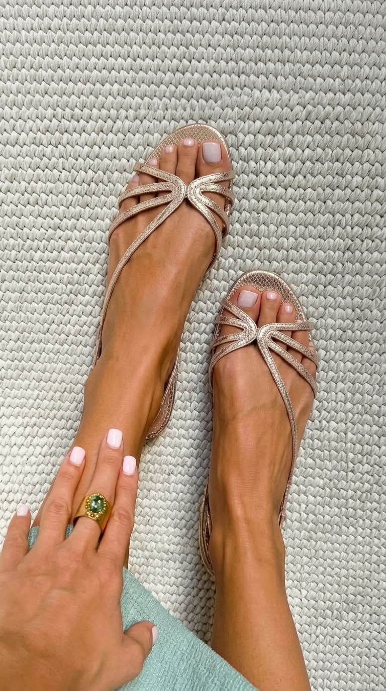 Ginevra – Sandalias Doradas Elegancia Estival