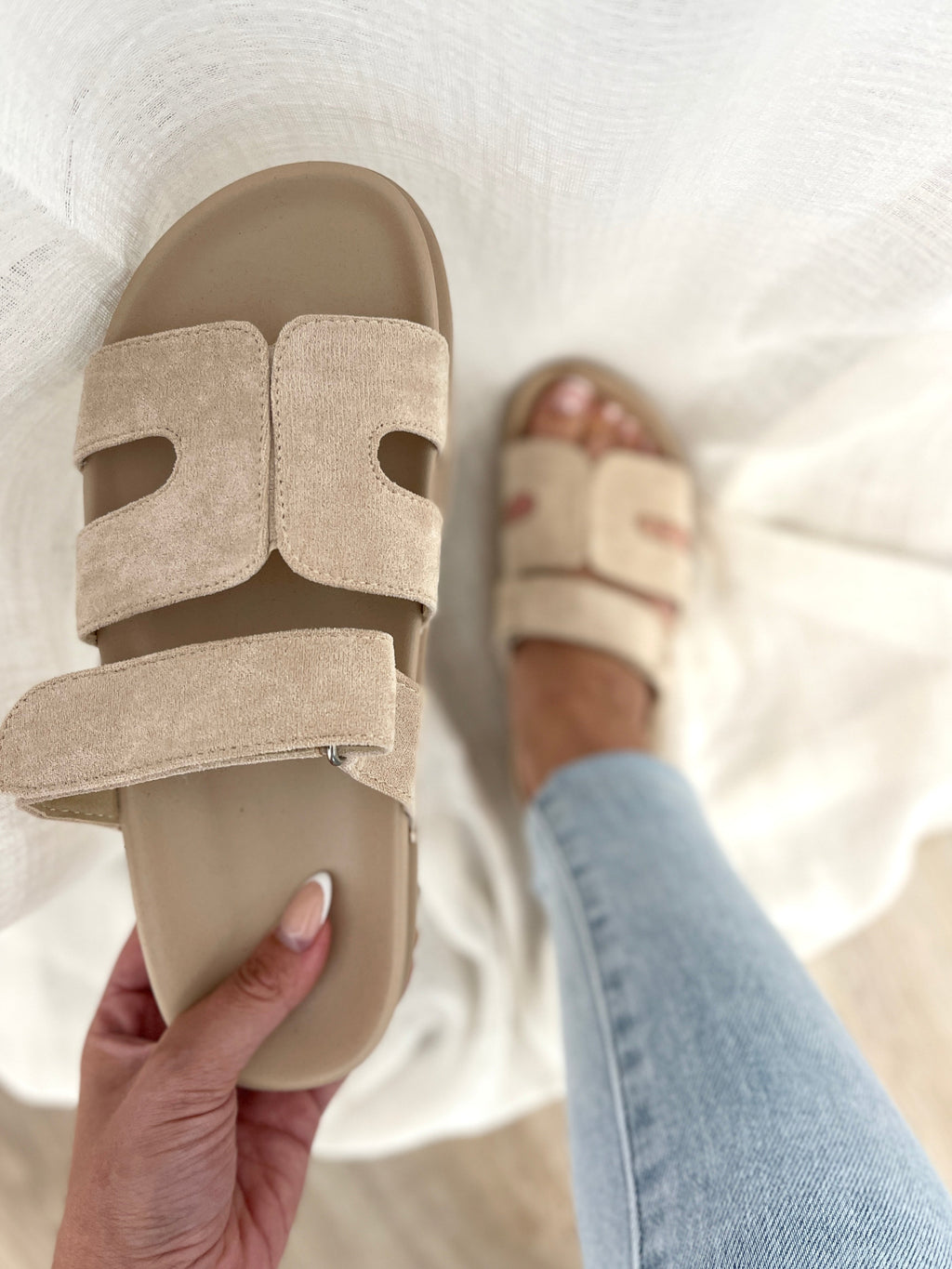 Hailey Pantolette - Beige