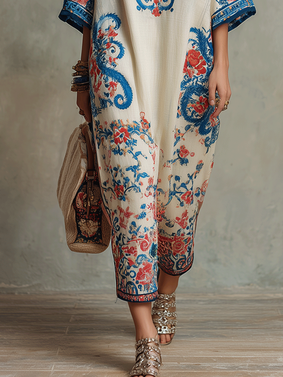 Adele – Vestido Midi Bohemio