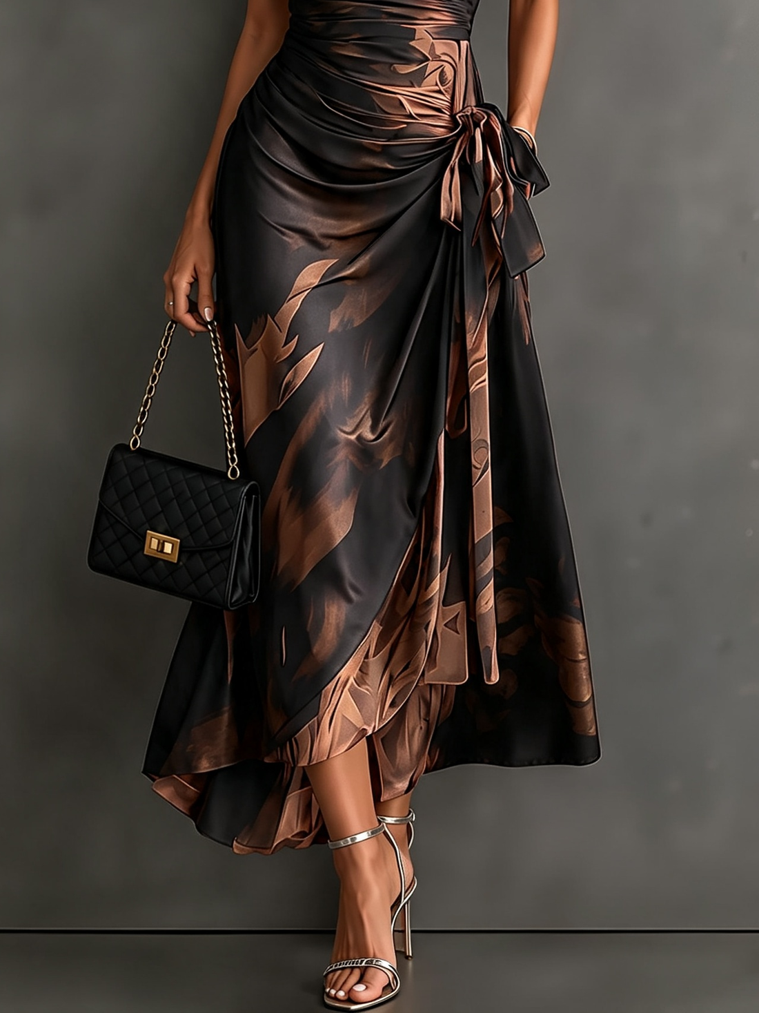 Flavia – Vestido Largo Cruzado