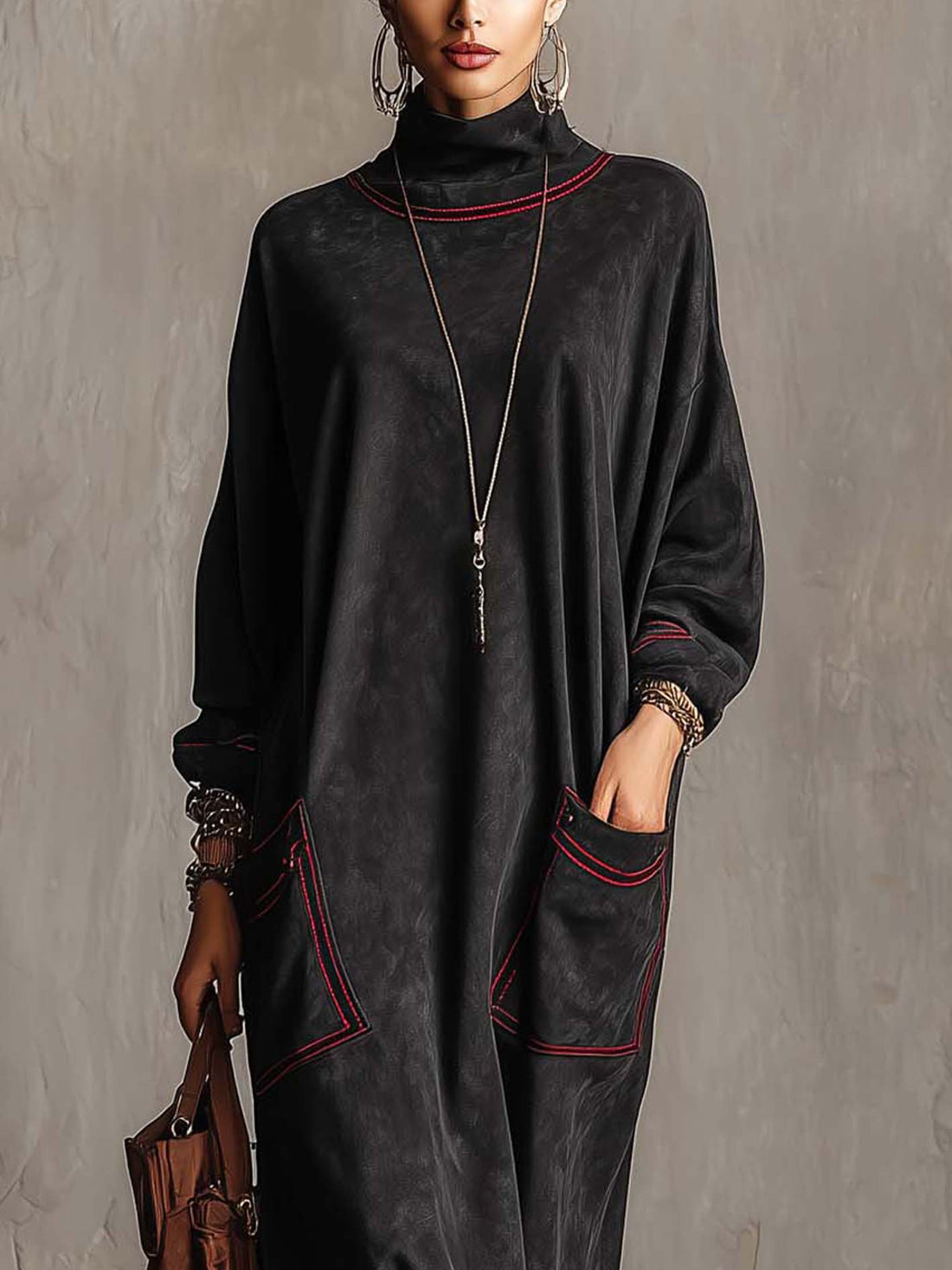 Carlotta – Vestido Maxi Antracita