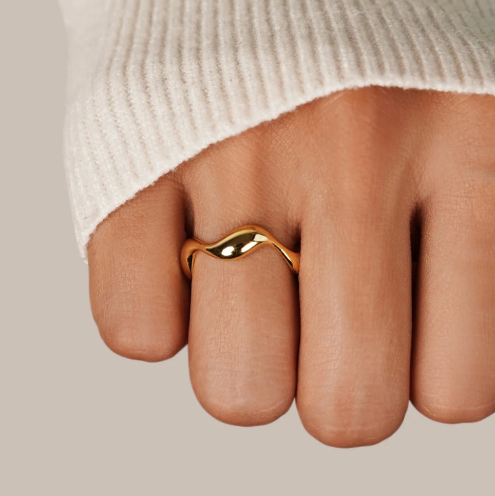 Ola – Anillo Oro 18 k
